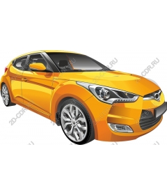 Yellow sports car