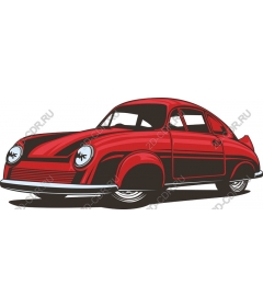 Vintage red car