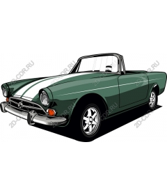  Classic green convertible