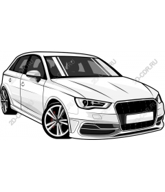  Elegant white sports car