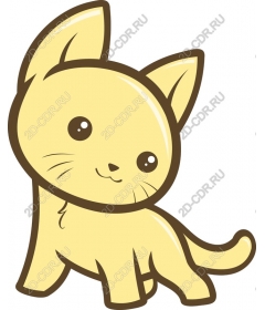  Charming yellow cartoon cat