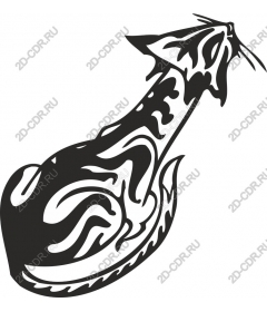 Stylized cat and
