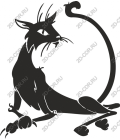 Sleek stylized cat