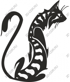  Stylish cat with a skeleton