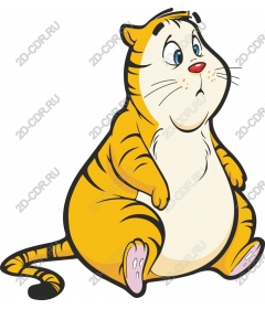  Chubby cartoon tiger