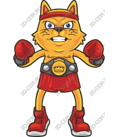 Игривый боксёрский кот