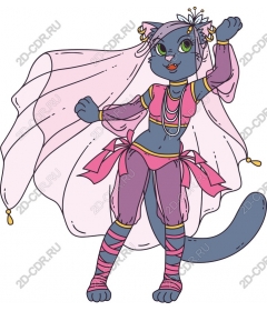  Whimsical character-cat