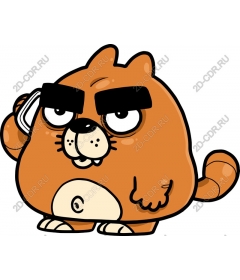  Cheeky cartoon beaver