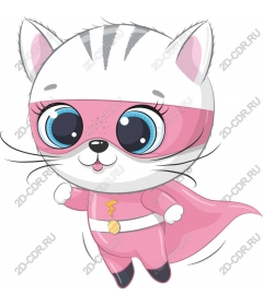  Charming superhero cat