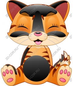 Милый мультяшный кот
