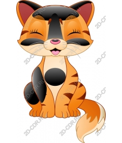 Милый мультяшный кот
