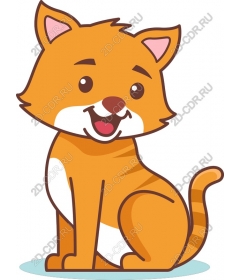  Веселый оранжевый кот