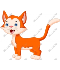  Веселый мультяшный кот