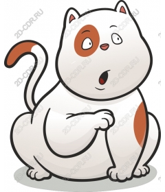 Мультфильм «Удивленный кот»
