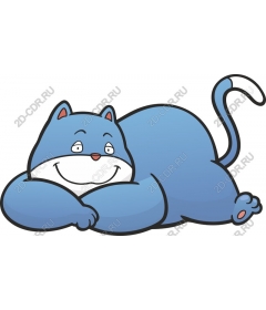 Причудливый синий кот