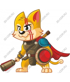  Cartoon about a warrior cat
