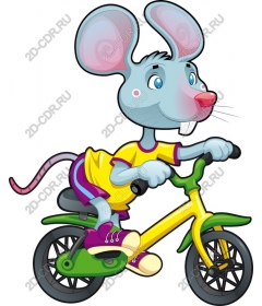  Игривая мультяшная мышка BMX