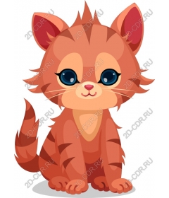  Cute orange tabby cat