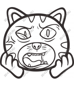 Причудливый плачущий кот