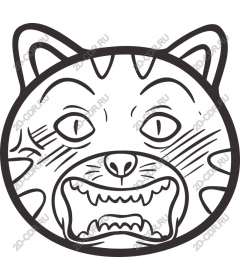 Expressive cat face