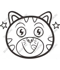  Игривая кошачья мордашка