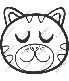 Happy cat face