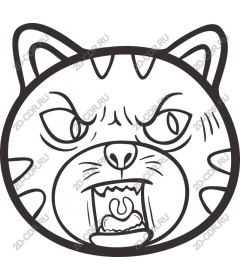  Ferocious angry cat