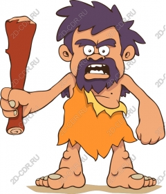  Cartoon Caveman