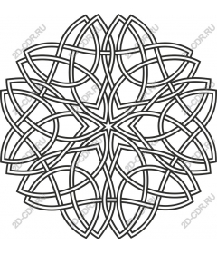  Elegant flower mandala
