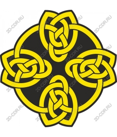  Celtic knot in yellow and black