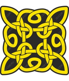  Celtic Knot - Yellow and black