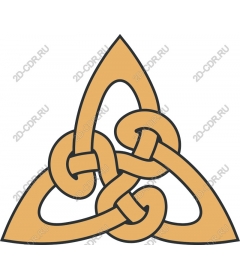 Triangle of the Celtic knot