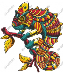  Colorful chameleon
