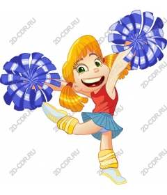 Cheerful cheerleader