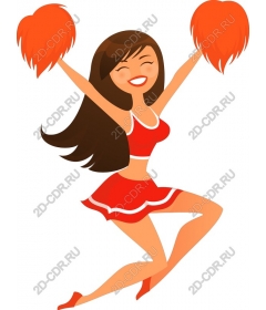 Cheerful cheerleader