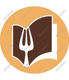  Cooking recipe book and a fork