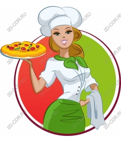 Fun pizza from chef