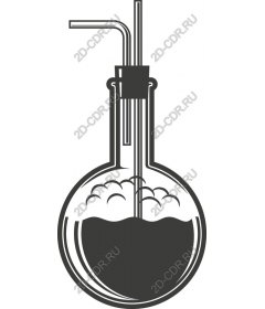  Stylized lab flask