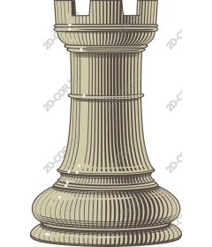  Elegant chess rook