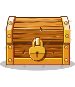 Wooden treasure chest