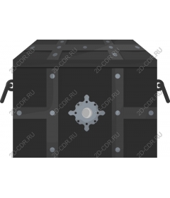  Black treasure chest