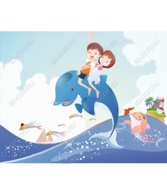  Happy adventure with dolphins