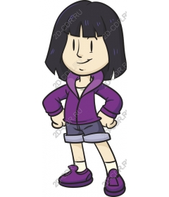  Confident young girl