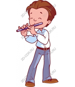  Charming young flutist