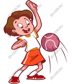  Happy child playing with a ball