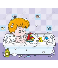  Joyful bath time