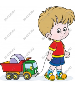 Gay boy with toy truck