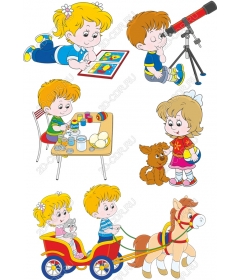 Set "Playful children" - a set of