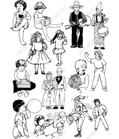 A set of "Quaint children"