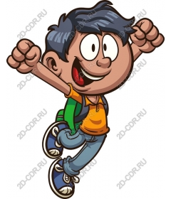 Fun jumping boy